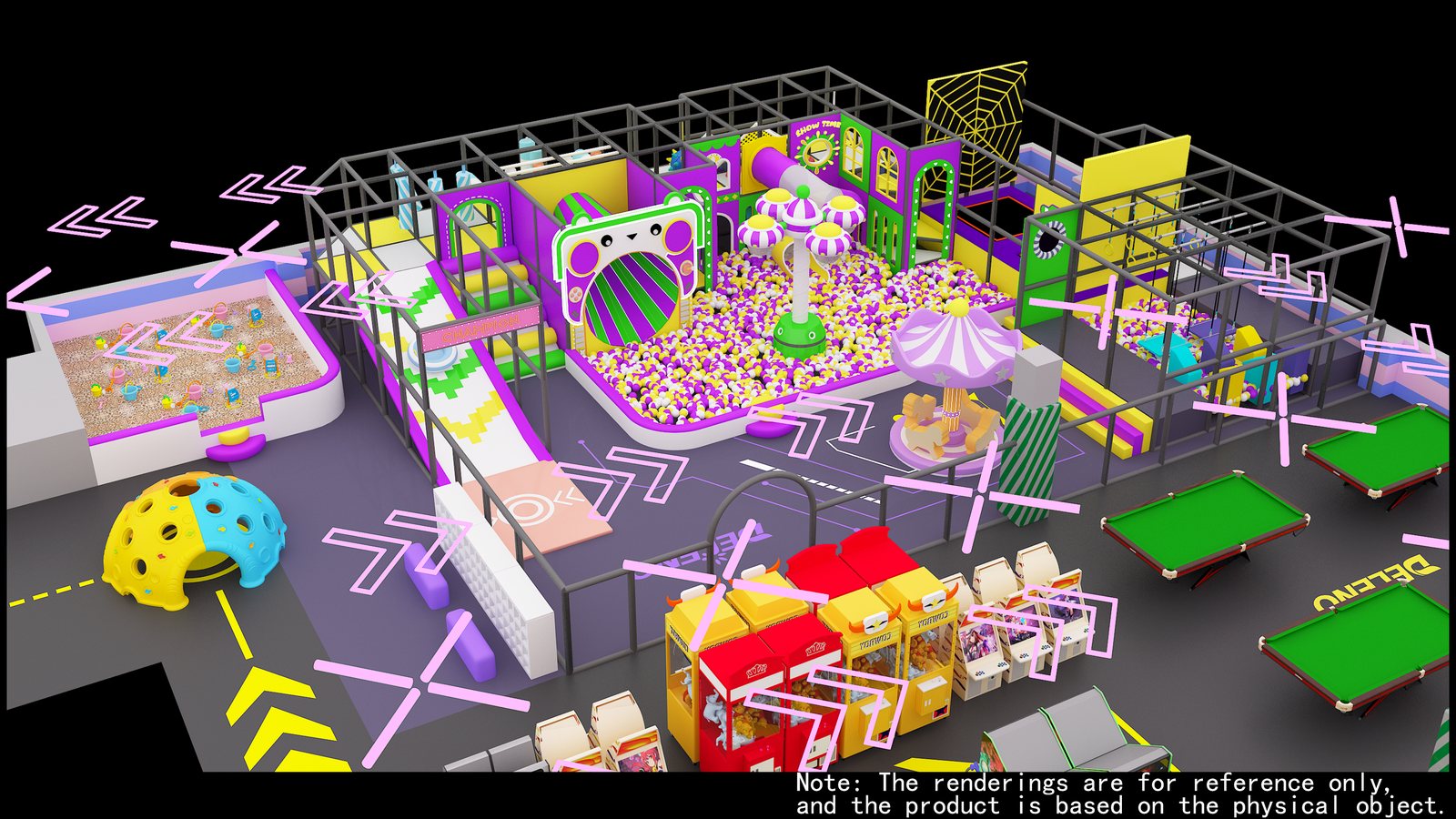 Cyberpunk Theme Indoor Playground project