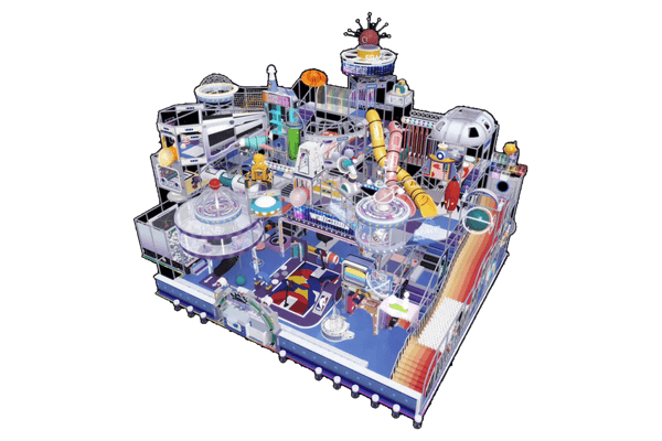 Indoor Playground Project with Multiple Slides in Peru